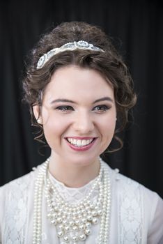 Portrait of Neo-Victorian female model
