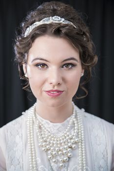 Portrait of Neo-Victorian female model