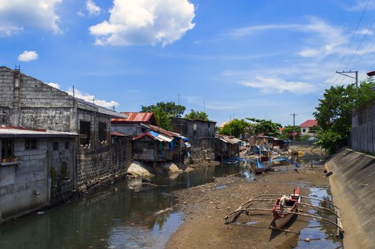 Philippines Fishing Boats in Angeles City, Pampanga Province.