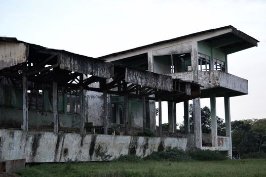 old and abandon building that previously used as stadium