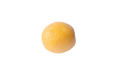 A orange on white background