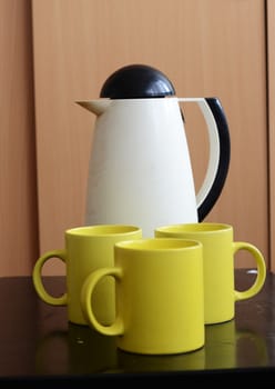 tea pot and cups