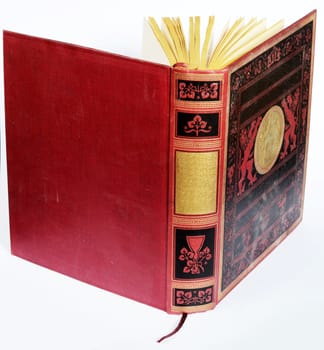 antique book opened
