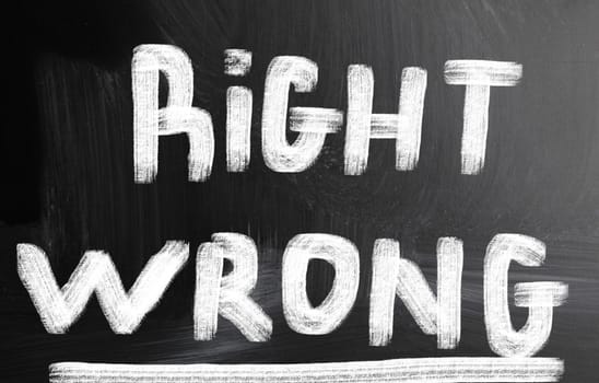 right wrong concept