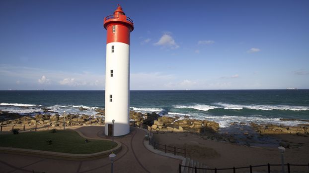 Lighthouse in Umhlanga Near Durban on the East Coast of South Africa