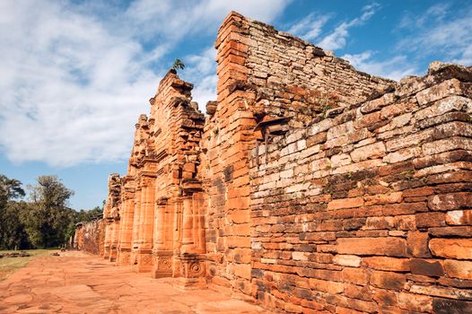 San Ignacio-Mini mission founded in 1632 by the Jesuits, Misiones Province, Argentina.