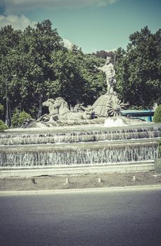 Neptuno fountain, Image of the city of Madrid, its characteristic architecture