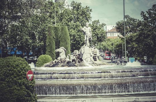 Neptuno fountain, Image of the city of Madrid, its characteristic architecture