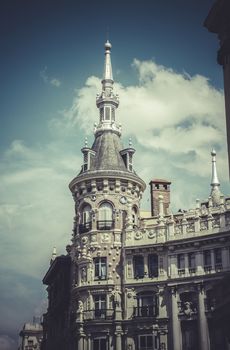 Bank, Image of the city of Madrid, its characteristic architecture