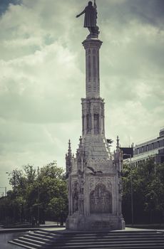 Colon monument, Image of the city of Madrid, its characteristic architecture