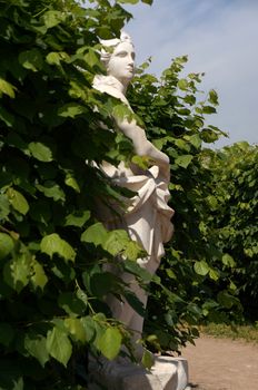 Marble sculpture in the park