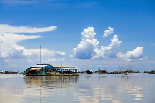 The floating village on Tonle Sap lake