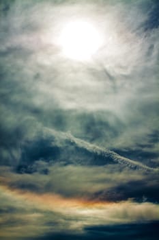 Mysterious sky and clouds