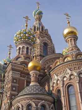 Detail of Church of the Saviour on Spilled Blood, St. Petersburg, Russia 