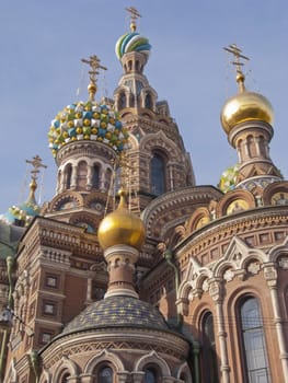 Detail of Church of the Saviour on Spilled Blood, St. Petersburg, Russia