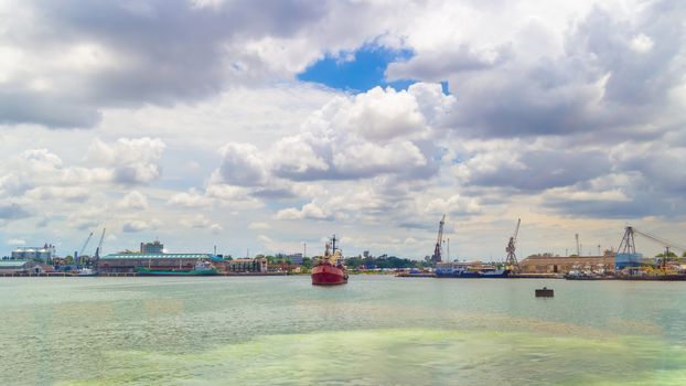 The shores of the Indian Ocean in Dar es Salaam, Tanzania