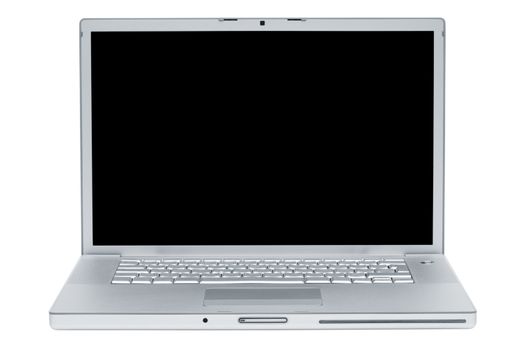 Modern and stylish laptop on a white background