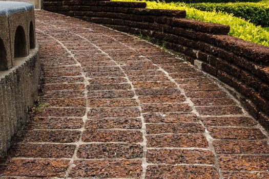 old laterite ground ,Tiled Pavement