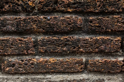old laterite brick wall background