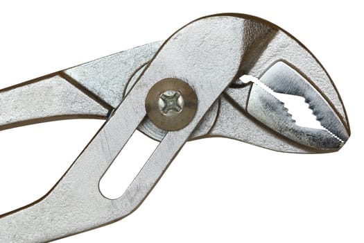 Detail of the adjustable joint pliers - macro