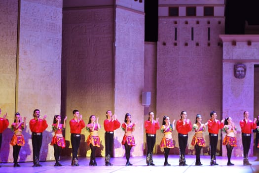 Fires of Anatolia. Performance in the amphitheater of Anatolia.