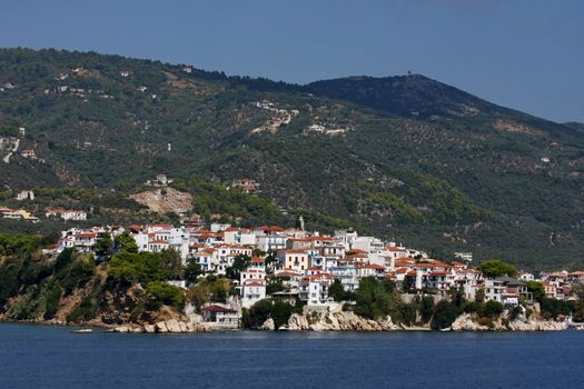Skiathos,Greece,view from the ferry