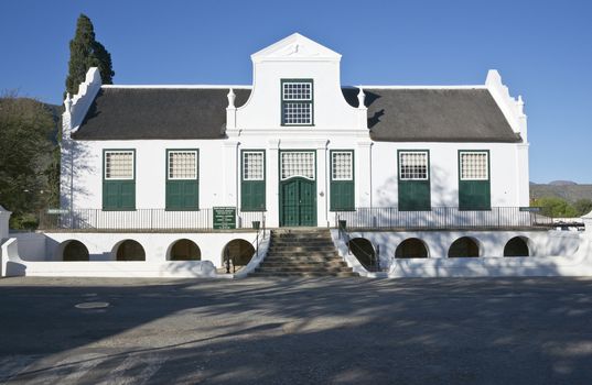 Reinet House in Graaff-Reinet, Eastern Cape, South Africa. Historic building, built circa 1812 in classical Cape style. Now a museum.