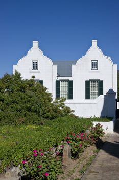 Old Residency House in Graaff-Reinet, Eastern Cape, South Africa. Historic building, built early 19th century in classical Cape style. Now a museum.