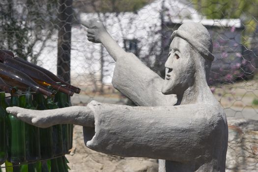 Sculptures at the Owl House Museum in Nieu Bethesda in the Eastern Cape, South Africa