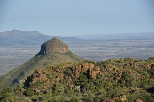 Valley of Desolation in Camdeboo National Park near Graaff-Reinet in the Eastern Cape of South Africa