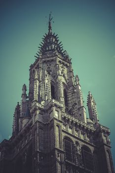 Toledo cathedral, majestic monument in spain.