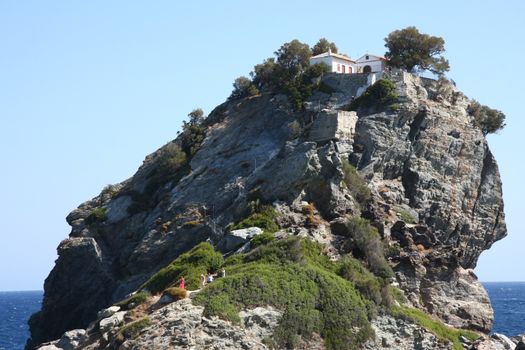 The Church of John the Baptist also known for Mama mia filming