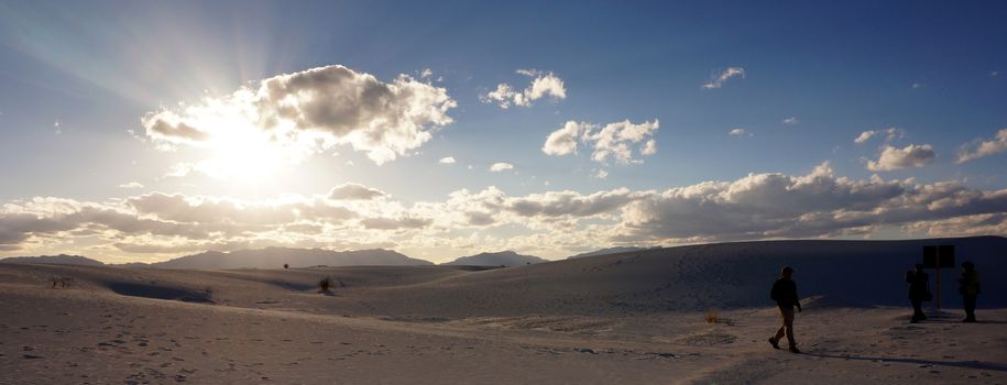 The White Sands desert is located in Tularosa Basin New Mexico.