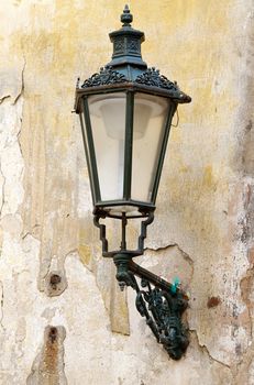 Detail of the street lamp in Prague 