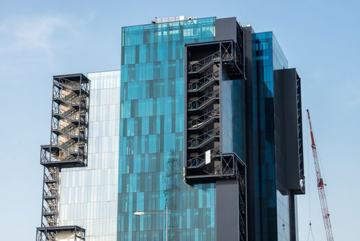 building in Genoa, close to the port