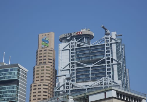 Modern architecture of the financial district of Hong Kong, China