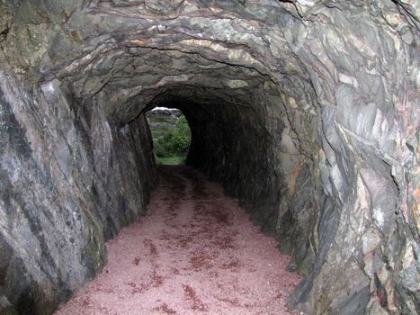 path through the mountain