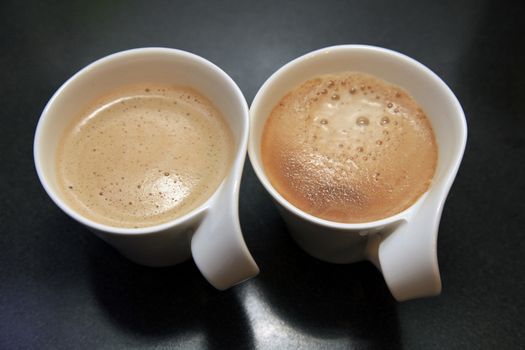 Two cups of coffee