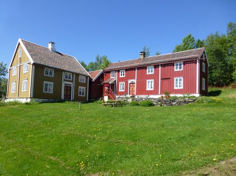 Old buildings at Lavollen, Trondheim
