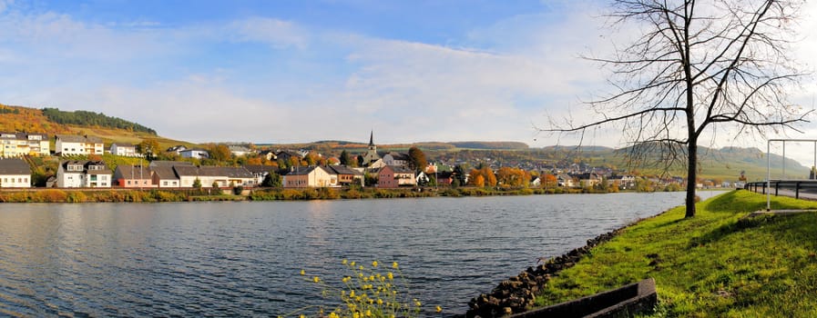 Weinort Nittel an der Mosel Panorama
