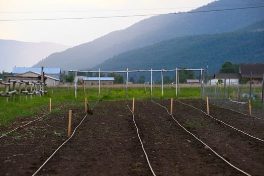 Small scale farming and preparation of soil for planting