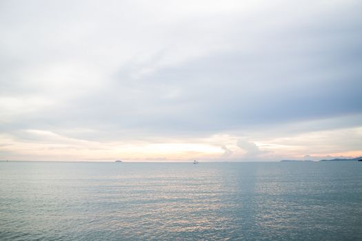 Relaxing deep blue sea view, stock photo