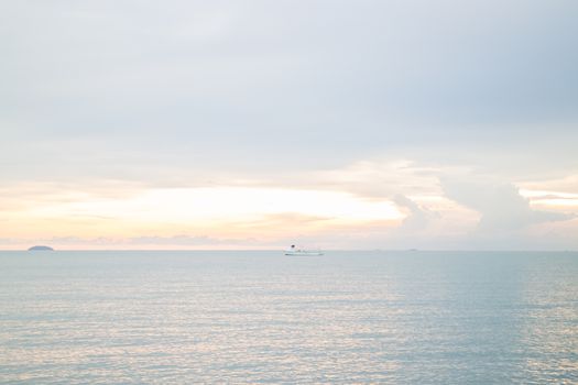 Beautiful sunset view of sea, stock photo