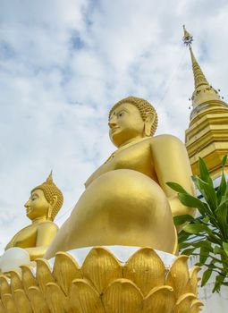the buddha statue in Thai temple