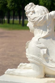 White marble sphinx