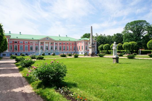 Pink Palace in the summer (Kuskovo Estate near Moscow)