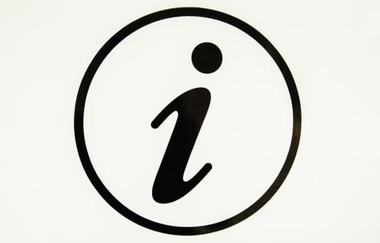 The isolated information symbol could be re-created or mixed with other picture or design.