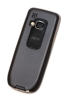 camera in a mobile phone on a white background