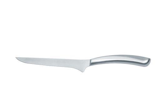 New kitchen knife on a white background