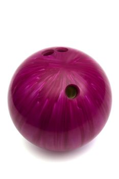 ball game in bowling on a white background